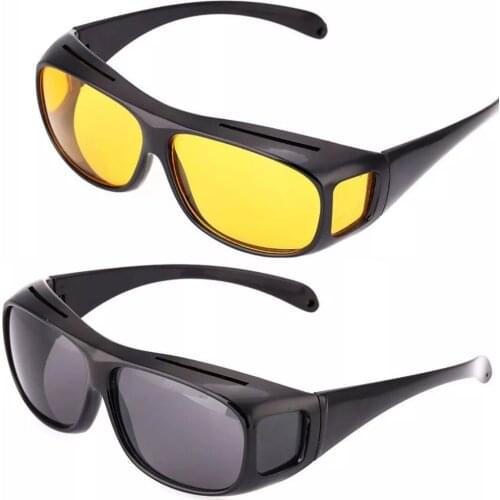 1pcs Driving Anti-Glare Polarized Sunglasses Goggles Eyewear Night Vision Drivers Goggles Interior Accessory Protective Gears