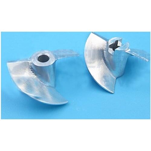 1PC Water Jet Propulsion CNC Propeller Aluminum Alloy Bayonet Prop Spray Pump Metal Paddle 40mm 26mm