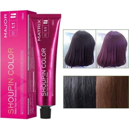 100ml Professional Permanent Hair Dye Wax Ammonia Free Non-toxic Hair Color Cream DIY Hair Styling Red Blue Gray For Men Women