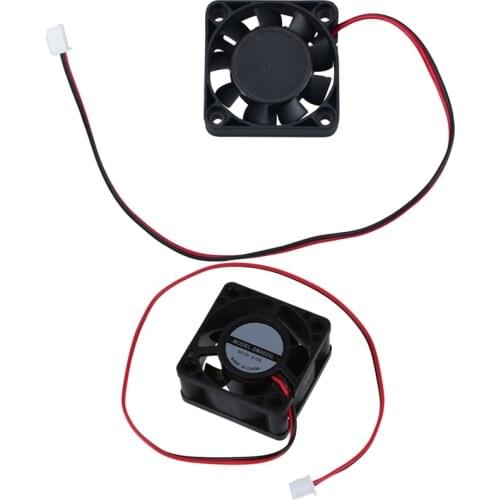 2Pcs 12V Dc 2 Wire Computer Pc Cpu Cooling Case Fan - 40Mm x 40Mm x 20Mm & 40Mm x 40Mm x 10Mm