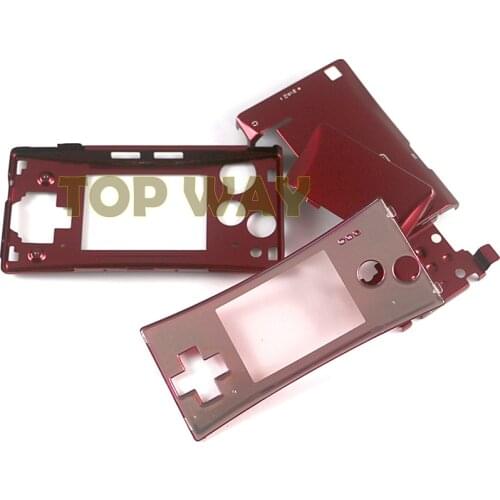 6sets Metal Housing Shell Case Cover for Nintendo GBM Front Back Battery Case Holder faceplate