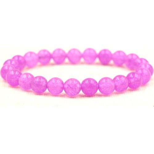 Noble Trendy 8mm Crystal Stone Beads Bracelets 10 Style Bracelets for Women&Men Handmade Jewelry Elegant Pulseras Charm Gifts