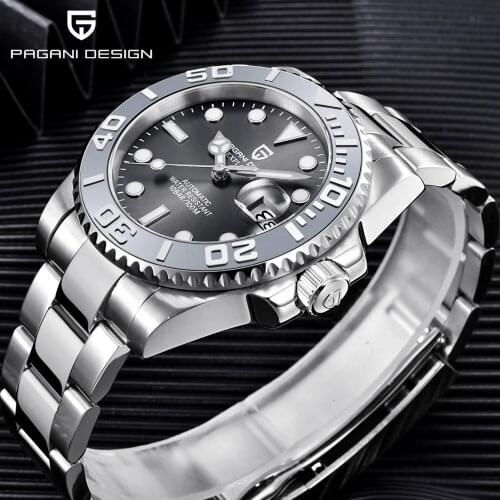 PAGANI Design Automatic Mechanical Watches Mens Fashion Sports Stainless Steel Waterproof Watch Top Brand Luxury Mens Watches