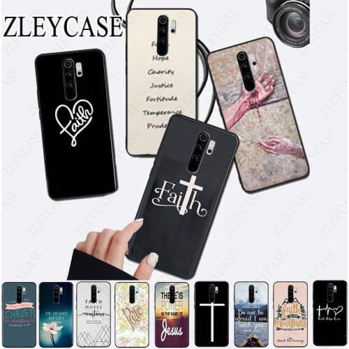 Faith Christian Religious Jesus Phone Case Shell for redmi note8pro note7 note5 note6pro 7A 8A 8 note9s note9pro Mobile Cover