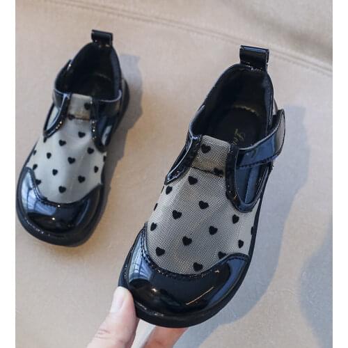 Childrens Sandals Girls' Leather Shoes 2021 Summer New Fashion Kids Casual Shoes Open Toe Soft Little Girls Beach Shoes