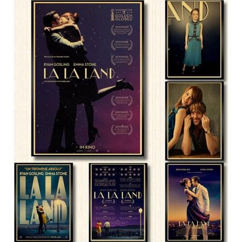 Movie La La Land poster bar home wall decoration retro kraft paper vintage poster wall stickers