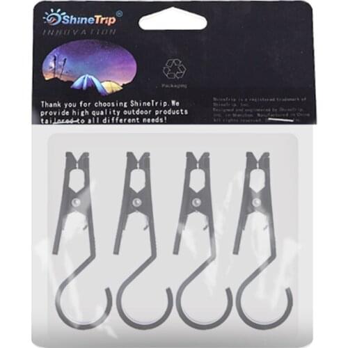4Pc Outdoor tent canopy cloth clip hook storage clip portable multifunctional tool non-slip fixed fabric clip accessories
