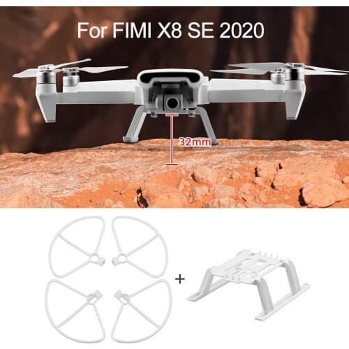 For FIMI X8 SE 2020 Landing Gear Kits Propeller Guard Quick Release Height Extender Long Leg Foot Protector Stand Accessories
