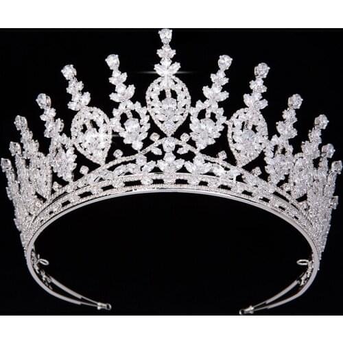 Crown HADIYANA Vintage Creative New Style Charming Temperament For Lady Wedding Hair Jewelry Cubic Zirconia BC5147 Sombreros