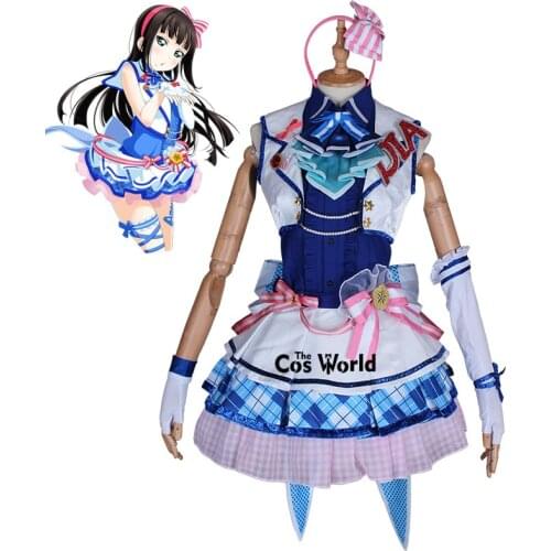 Love Live Sunshine Aqours Kurosawa Dia After School Arcade Game Dress Uniform Outfit Anime Cosplay Costumes