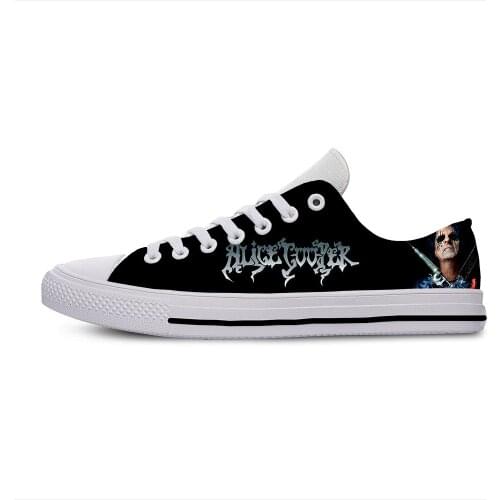 Hot Cool Fashion Low Top Man Woman Alice Cooper Lightweight Sneakers Breathable Classic Board Shoes High Quality Canvas Shoes