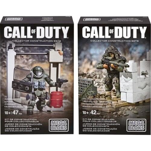 Mega Bloks Call of Duty Ghillie Suit Sniper Kit uggernaut Kit CNF08 CNF09 Collector Construction Sets Gifts for Children Adults