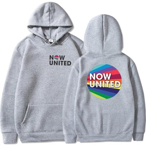 Fashion Now United Oversized Hoodies Men Sweatshirts UN Team Kids Harajuku Hoodie 2021 Now United-Better Album Streetwear Women