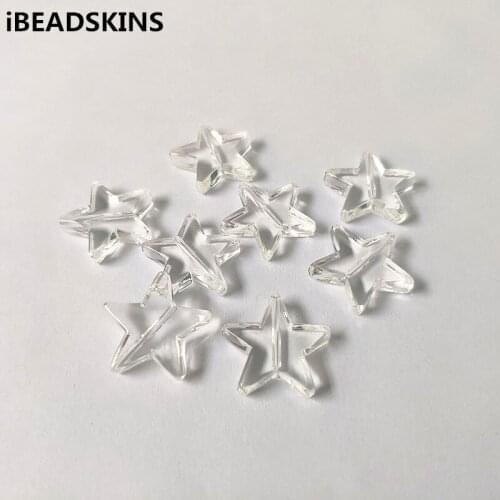 New arrival! 19x20mm 540pcs Clear acrylic Star shape beads for Necklace,Earrings parts,hand Made Jewelry DIY