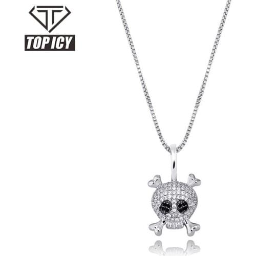 New Type Top Sale Minimalist Skull Pendant 925 Silver Gold Plated Necklace Jewelry 2021