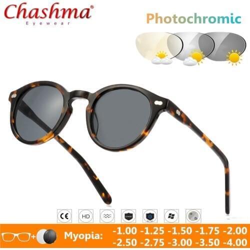 Transition Sunglasses Photochromic Glasses Men Women Myopia glasses Acetate Presbyopia Eyewear with Diopters Eyeglasses