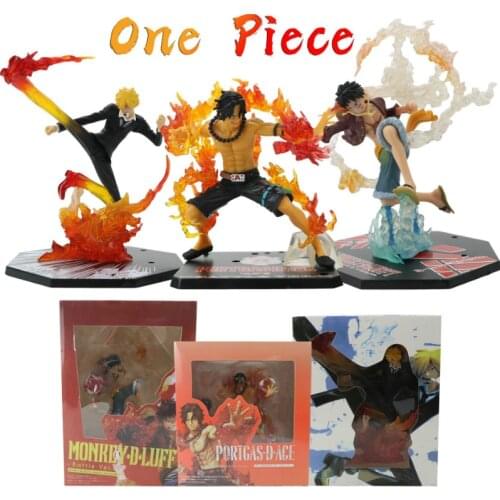 12-17cm One Piece Zero Monkey D Luffy Sanji Botkath D Ace Pvc Anime Peripheral Action Figure Model Toys Collection Gift With Box