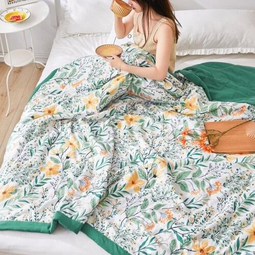 Cartoon washing quilt duvet filler single large size simple modern air conditioning thin blanket air conditioning quilt