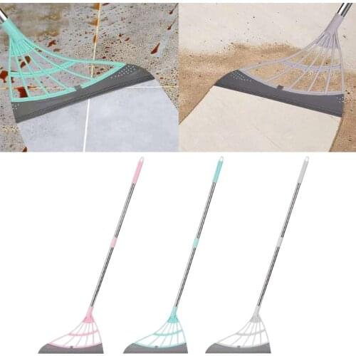 Removable Dual-use Super Sweeper Broom for Living Room Kitchen Bathroom Hangable Handle Design Easy to Clean