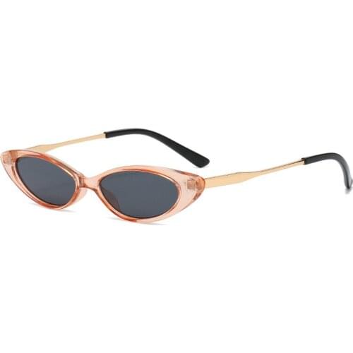 New sunglasses personality fashion small frame sunglasses women tide transparent ins wind sunglasses men street driving glasses