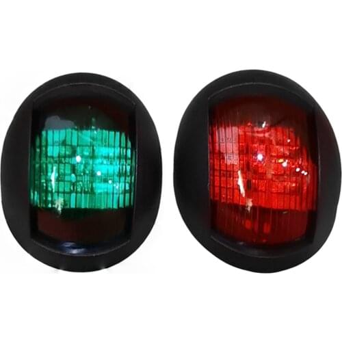 2pcs LED Marine Navigation Light Boat Yacht Vessel Red &Green Signal Lamp IP66