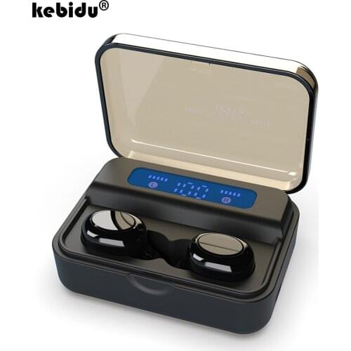 Kebidu 9D Stereo TWS Bluetooth 5.0 Earphone Portable S590 Earbuds LED Digital Display Wireless Headphones Sport Earphones