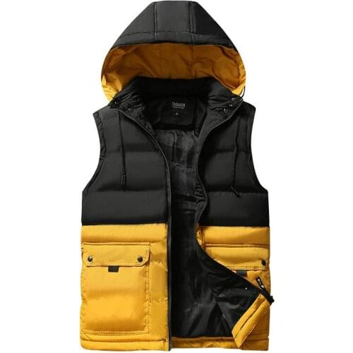 Vest Men New Stylish 2019 Spring Autumn Warm Sleeveless Jacket Men Winter Waistcoat Mens Vest Casual Coats Mens Plus Size 4XL