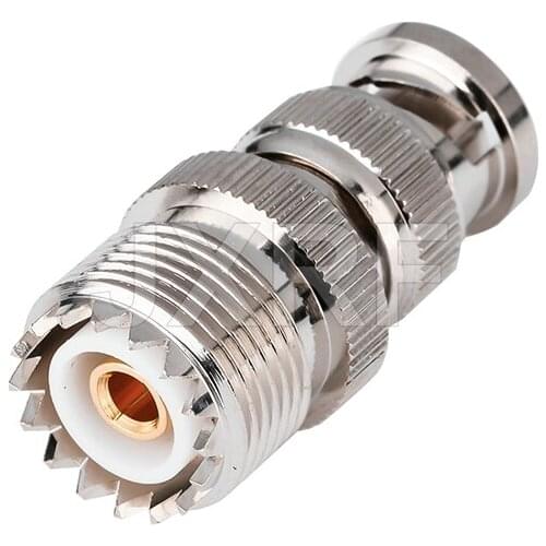 1PCS RF coaxial coax BNC to UHF connector BNC male to SO239 BNC female adapter fast ship