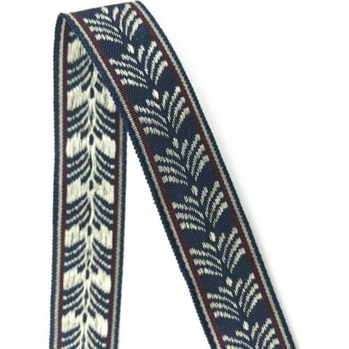 5Yards 16mm 5/8" Sewing Fabric Wedding Decoration Jacquard Ribbon Floral Pattern Wedding Home Party Accessory Woven Ribbon