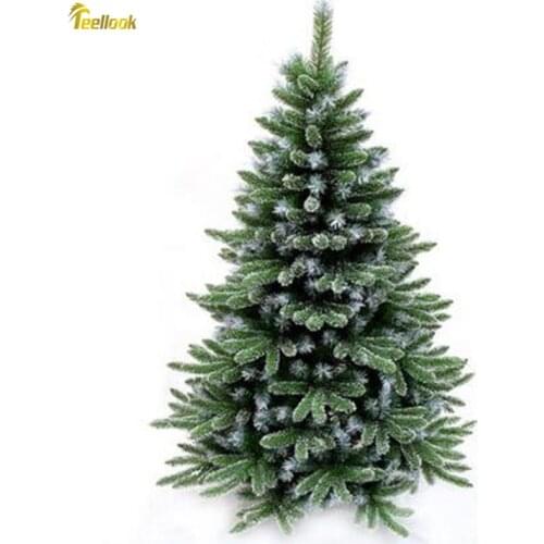 Teellook 1.2m-3.0m snowflake encryption mixed five fingertips automatic Christmas tree Christmas hotel home decorations