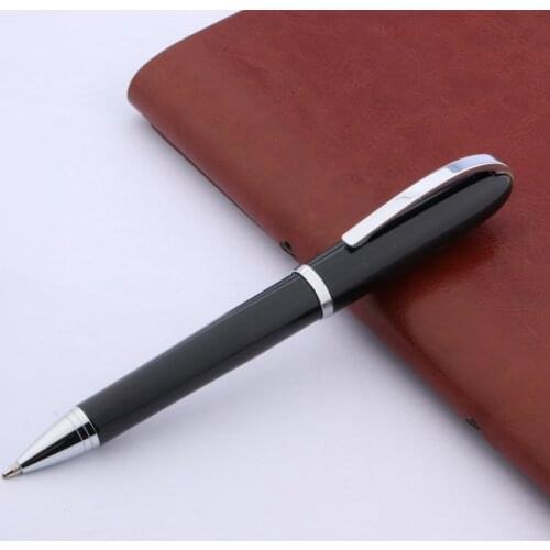 Baoer STUDENT Ballpoint Pen Novel Style Black Holder METAL Business Office School Supplies Writing