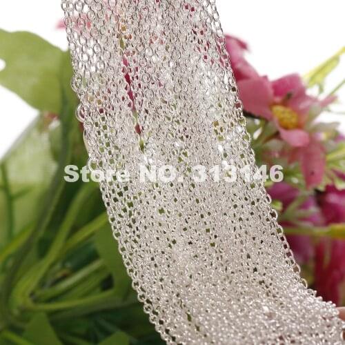 Wholesale 10PCS 925 Stamped Silver Color 1mm Womens Necklace Cable Rolo Link Chain 16''-30' for Pendant with Lobster Clasp Bulk