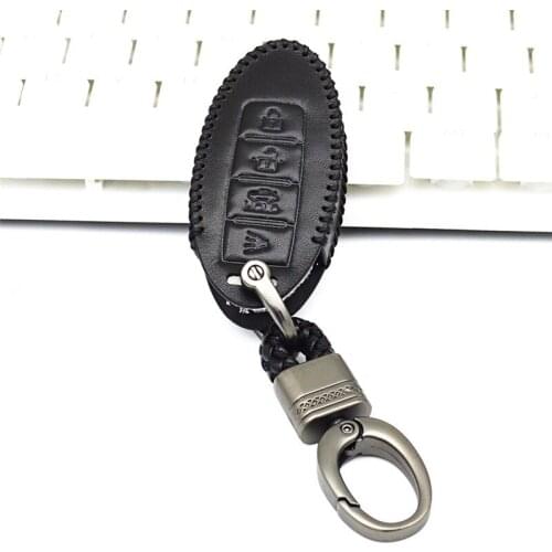 Car Key Case For Infiniti Q30 Q50 Q70 fx FX35 G25 G35 QX50 QX50 QX56 G37 Leather Remote Key Ring Protector Holder FX Accessories
