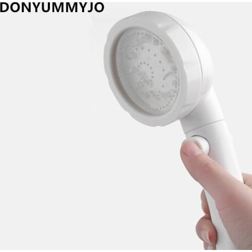 DONYUMMYJO 1pc LED shower Head Booster Water-saving temperature 3 Control / 7 Colorfuls Sprayer Bathroom Accessories