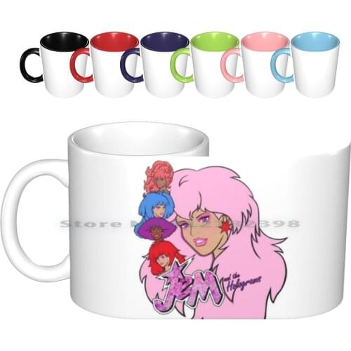Jem And The Holograms Ceramic Mugs Coffee Cups Milk Tea Mug Jem Jem And The Holograms Synergy Jemstar 80s 80s Cartoon Cartoon
