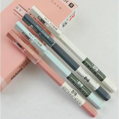 Classic Simple Quality Gel Pen 0.38mm Black/Blue 0.5mm Black Full Needle Tip 12 Pieces/Lot Chenguang Stationery