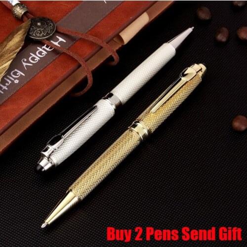 Classic Design Brand Jinhao 163 Metal Ballpoint Pen Luxury Business Men Writing Pen Buy 2 Pens Send Gift
