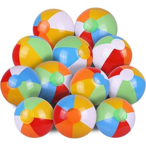 Colorful Inflatable Beach Ball Swimming Pool Toy Outdoor Children Pool Play Ball Summer Water Game Sports Toy For Kids