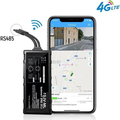 LTE GPS Locator WIFI Hotspot RS485 Port Driving Behavior VL01LA Waterproof With Oil Cut-Off Fuel Monitoring ACC SOS by APP PC