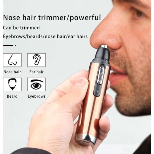 Ear Nose Hair Trimmer Clipper Electric Shaving Safety Face Care Nose Beard Cleaning Machine for Men Women Hair Removal Painless