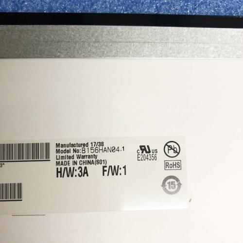 IPS matrix for laptop 15.6" B156HAN04.1 FHD 1920X1080 LCD Display Matte 30Pin Matte Replacement