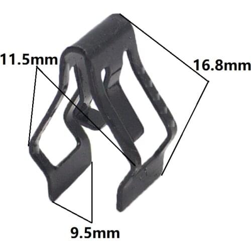 Car Radios Dashboard DVD Metal Clips Instrument panel U Cord lock Retainers