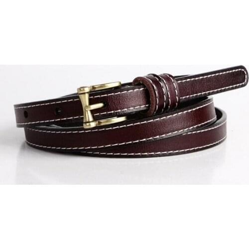 2020 new woman leather belt Genuine leather and pu high quality strap pin metal buckle ceinture femme cow leather wbl099