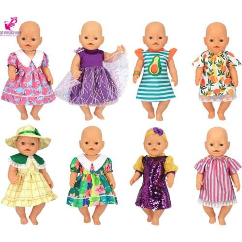 2020 new arrival baby doll dress 18-inch girl doll clothes outfit child girl doll outwear