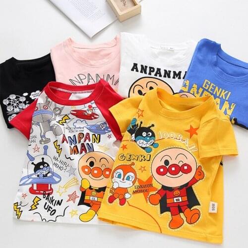 Neonate maternal and infant products boys and girls childrens T-shirt clothes top cotton accessories cartoon