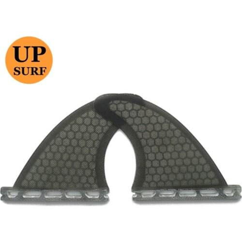 SingleTabsFins GX Honeycomb,Fibreglass 2 pieces per set Black color surfing fins