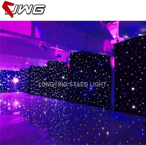 Wholesale Price LED Colorful Start Cloth 3x5m Twinkle Star Light Drop Curtain Wedding Stage Backdrop Romantic Party Light