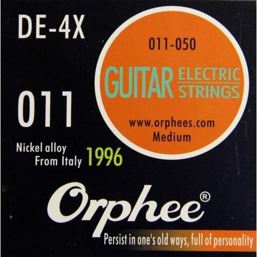 Orphee DE-4X Electric Guitar Strings 011-050 Nickel Alloy Medium Strings 6pcs/set Guitar Music Wire