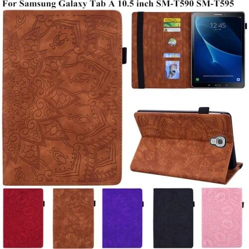 3D Flower Embossed Case for Samsung Galaxy Tab A 10.5 2018 SM-T590 T595 T597 Tablet Cover for Samsung Galaxy Tab A 10 5 Case