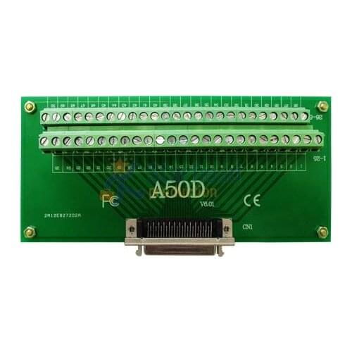 Universal female terminal board breakout for all 50-pin SCSI or Mini SCSI interface acquisition card, include 50P cable